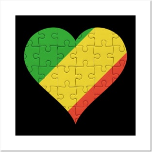 Congon Jigsaw Puzzle Heart Design - Gift for Congon With Republic Of The Congo Roots Posters and Art